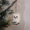 Simulation Fur Simulation Owl Plush Christmas Tree Hanging Plush Animal Ornament  Christmas Gifts