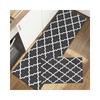 Kitchen Floor Mat Simple Modern Black and White Grid Absorbent Oil Absorption Household Wear-resistant Anti-slip Mat Diatom Mud Foot Mat