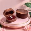 Handmade Wedding Ring Box Wooden Walnut Wood Rings Box Ring Display Box Engagement Proposal