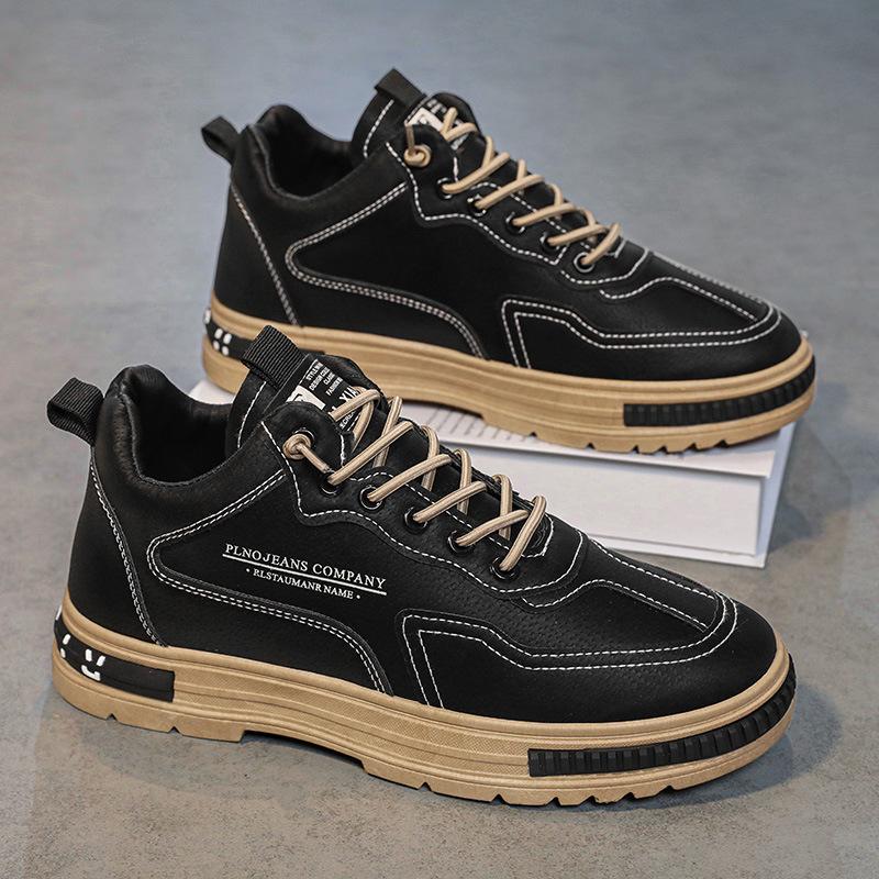 Men's Shoes Spring New Non-slip Wear-resistant Work Shoes Men's Trend Casual Tooling Shoes Mountaineering Sports Trendy Shoes