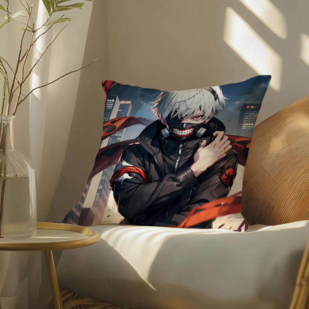 Чехол на подушку Tokyo Ghoul с принтом для гостиной, дивана, декора спальни
