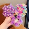 Mesh Flower Hair Net Rainbow Ballet Bun Snood Fashion Children Bun Net  Party