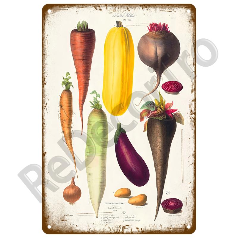 Vintage Metal Plaque Plates Decor Garden Flower Rules Metal Sign For Pub Bar Home Wall Decor Art Tin Signs Flower Poster Gift