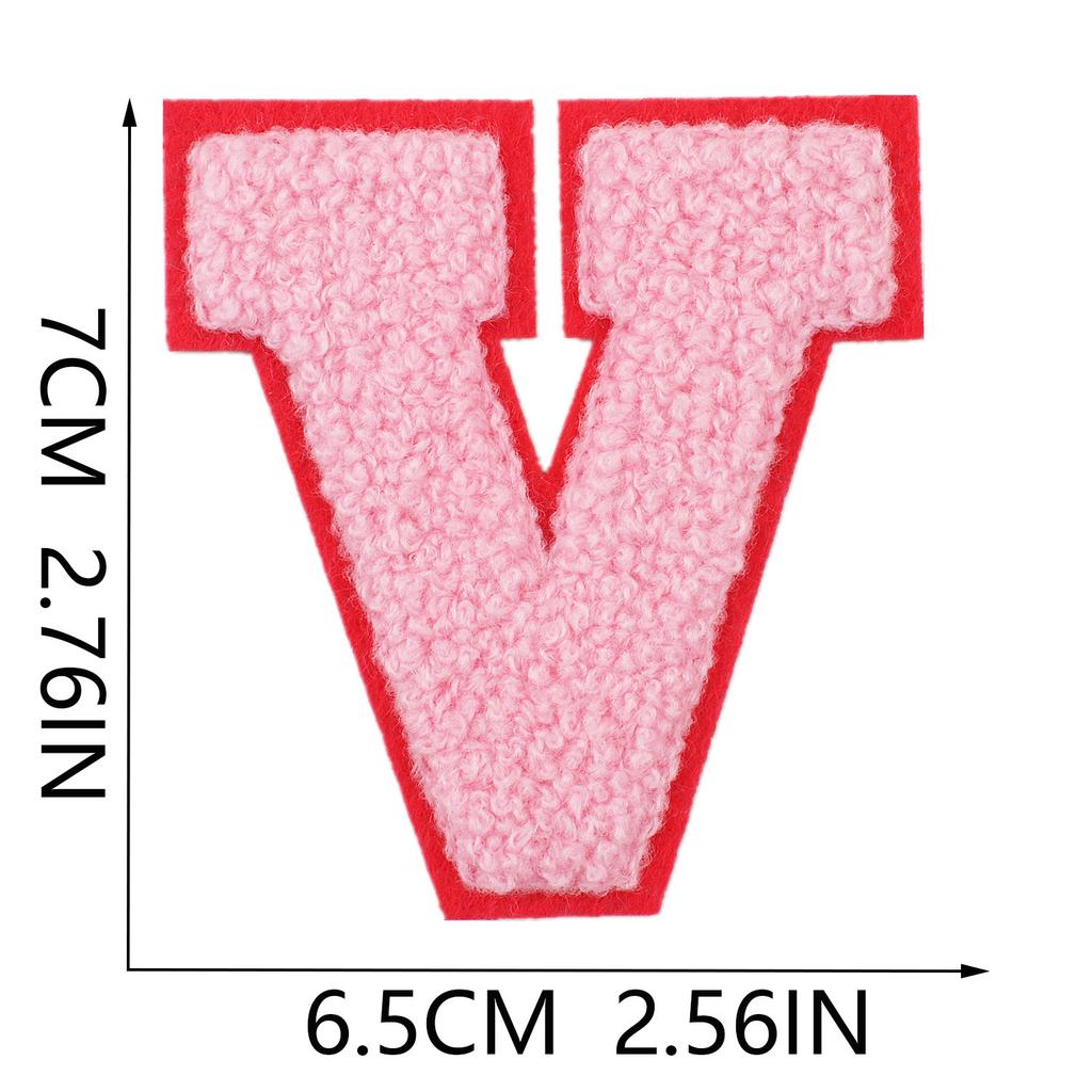 Mixed Color 7Cm Towel Embroidery English Letters Cloth Sticker Clothing Accessories Letter Sticker Computer Embroidery Chapter Boy Ironing Letters