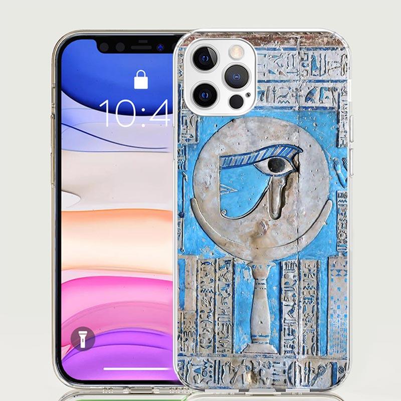 Египет Нефертити Анубис Анх Фараон Чехол для телефона для iPhone 17 Air 16 15 Plus 11 14 Pro Max 13 Mini 12 7 8 + SE Узор Арт Индивидуальный