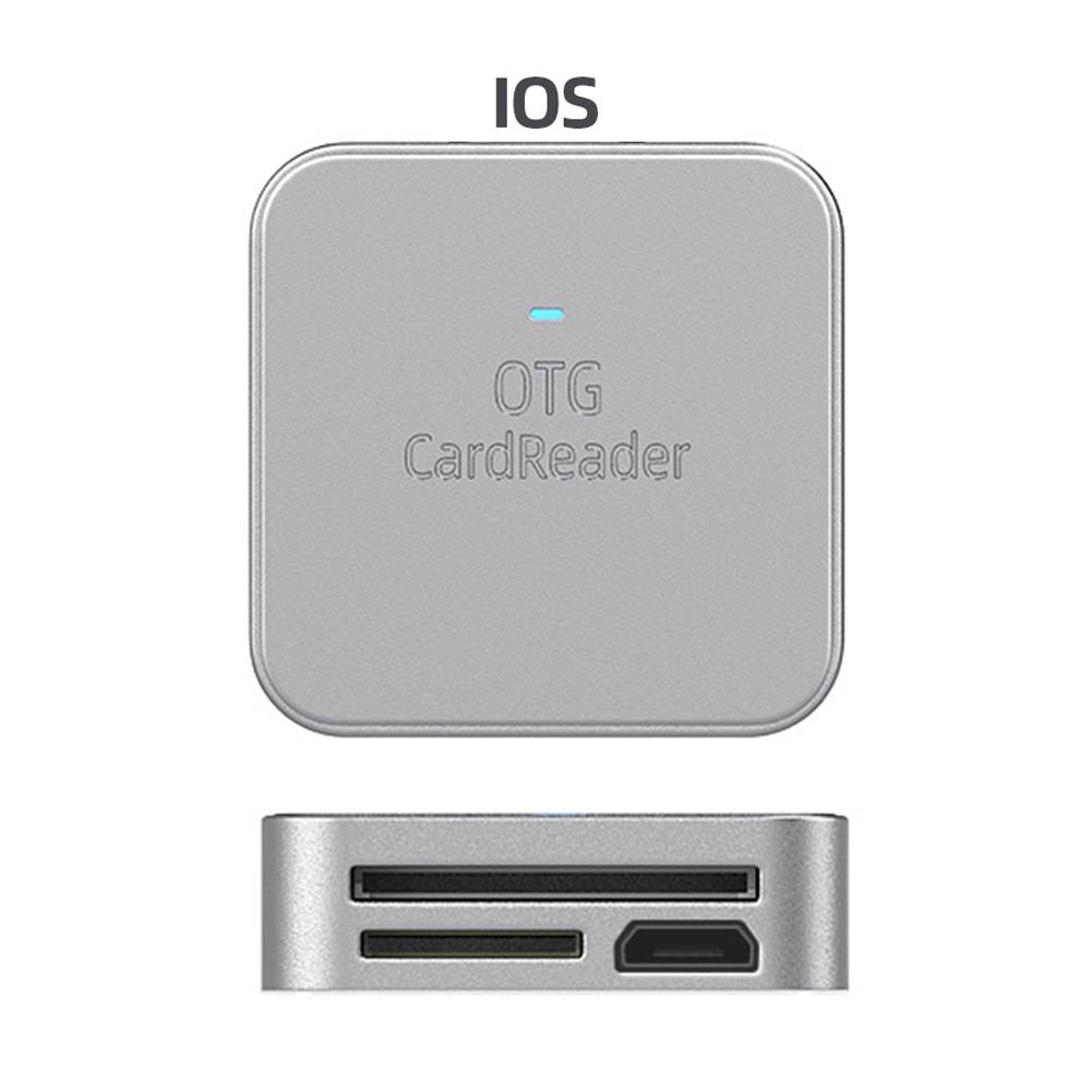 2-в-1 для SD TF Card Reader Data Converter Мобильный телефон Внешний Card Reader для iPhone Micro Type-C Phone Tablet