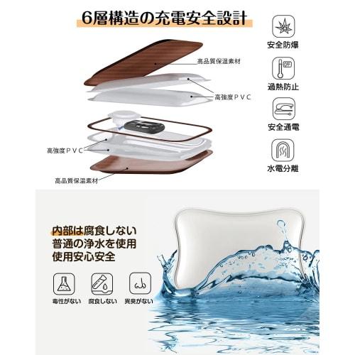 Great Home JP Rechargeable Hot Water Bottle [Large Size & Insulated Pocket-Shaped Design] Eco-Friendly Hot Water Bottle, Retains Heat for 5-15 Hours,