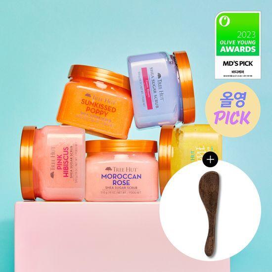 TREE HUT Shea Sugar Scrub 510g, 16 Types, Choose 1 (spatula Special/single Item)