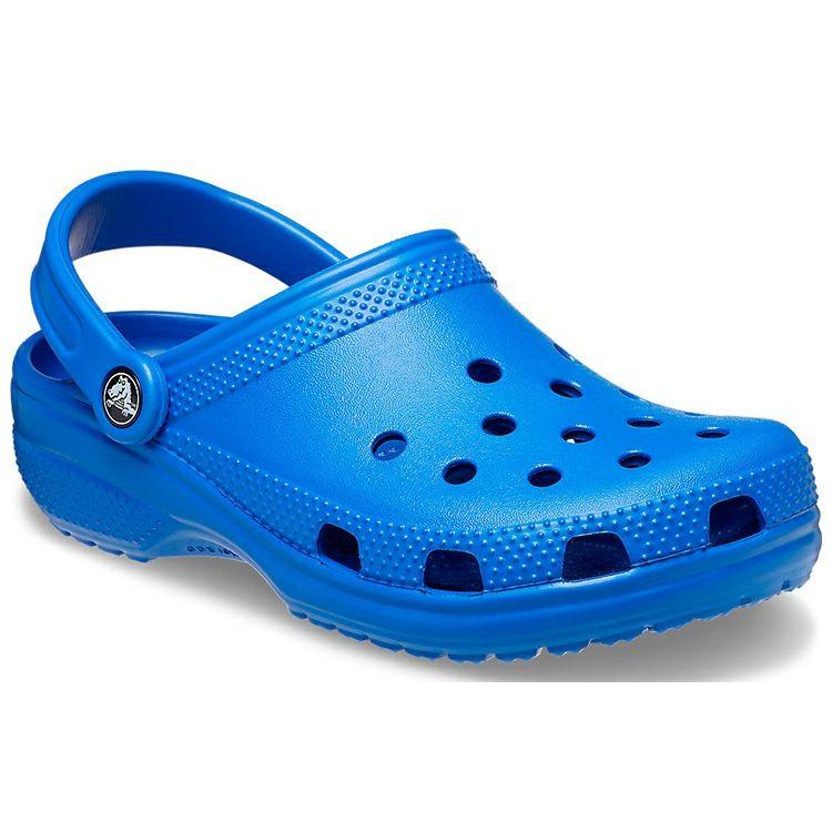 Crocs Классические клоги из ЭВА с круглым носком, перфорированные, унисекс, цвет Молния-синий, 10001-4KZ