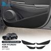 Накладки на нижнюю часть дверей от пинков для Hyundai Kona 2017 2018      LHD RHD Автомобильные кожаные карбоновые коврики Отделка Аксессуары