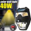 40 Вт уличный солнечный вольфрамовый провод настенный светильник 5 режимов COB+LED маска предупреждающий свет датчик движения настенные светильники для сада виллы патио двора