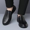 High End Brand Men's Leather Casual Shoes Thick Soled Wear-resistant Men's Oxford Shoes Commuting Anti Slip Driving Shoes