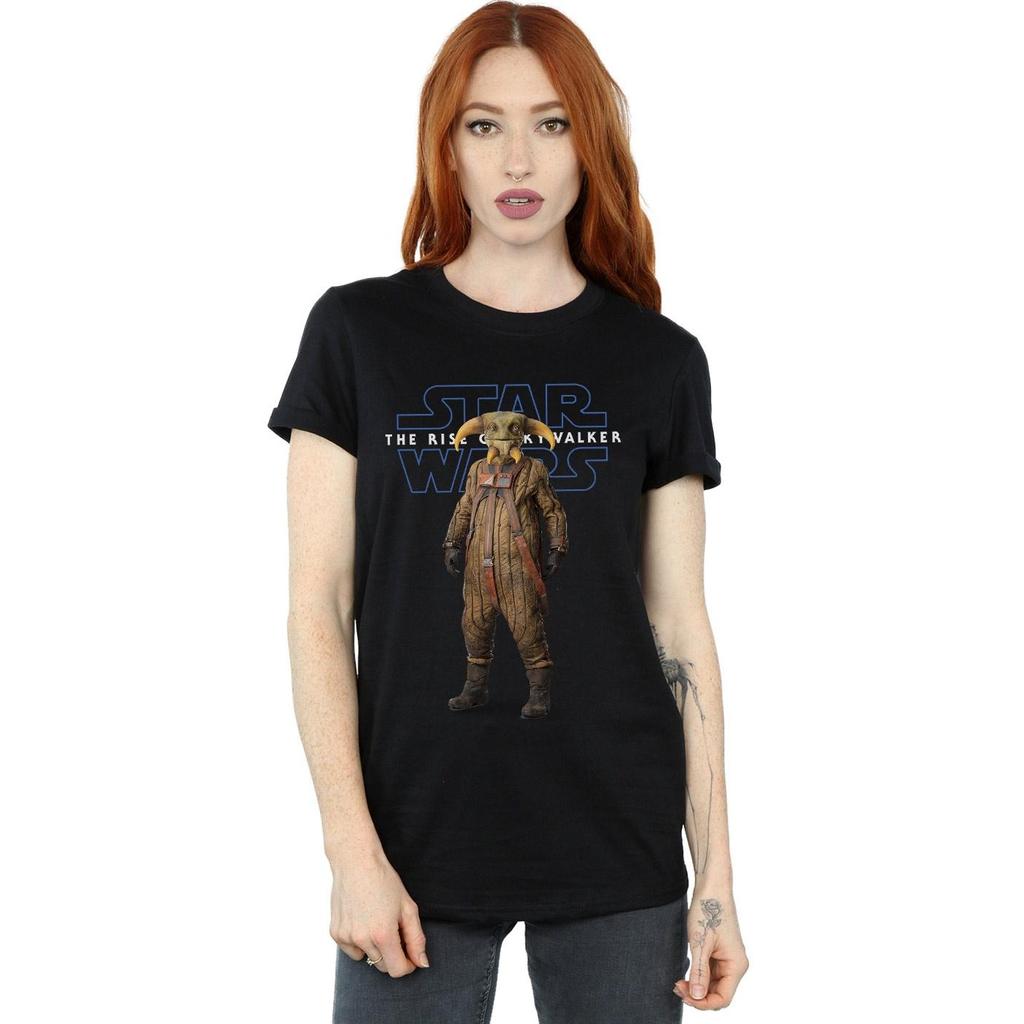 Star Wars Womens/Ladies The Rise Of Skywalker Boolio Cotton Boyfriend T-Shirt