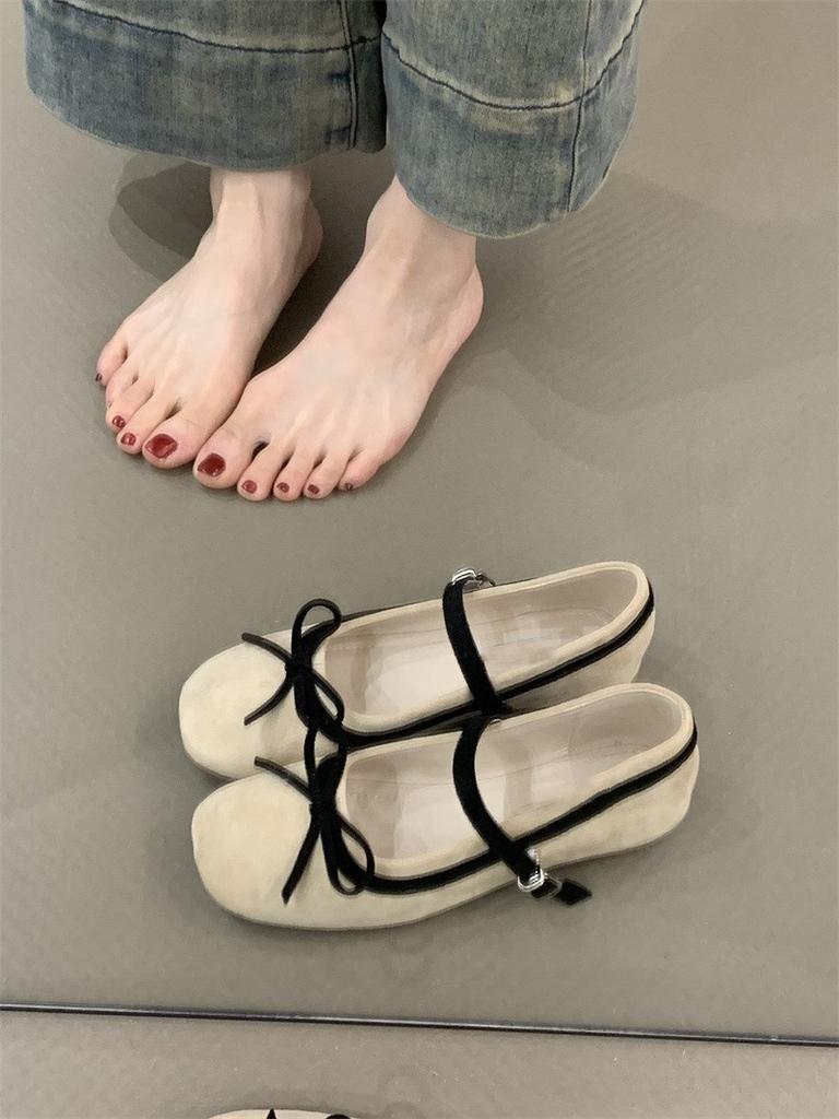 Нежные балетки «Волшебный ветер» 2025 года, весна, французский сладкий розовый цвет с юбкой, увеличивающей рост изнутри, туфли Мэри Джейн