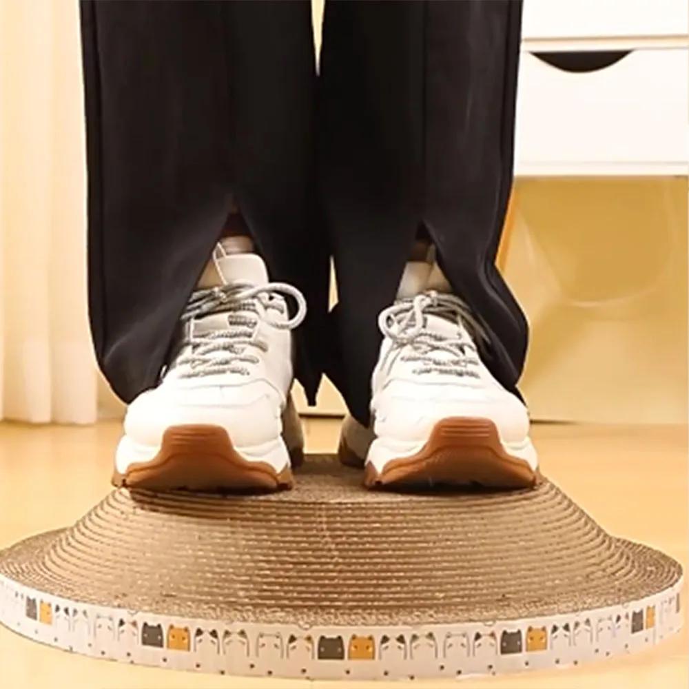 L Size Cat Toys Pet Bed Scratching Board Corrugated Cardboard Bowl Pad Cats Scratcher Toy Oval Grinding Claw Toy Cat Accessories