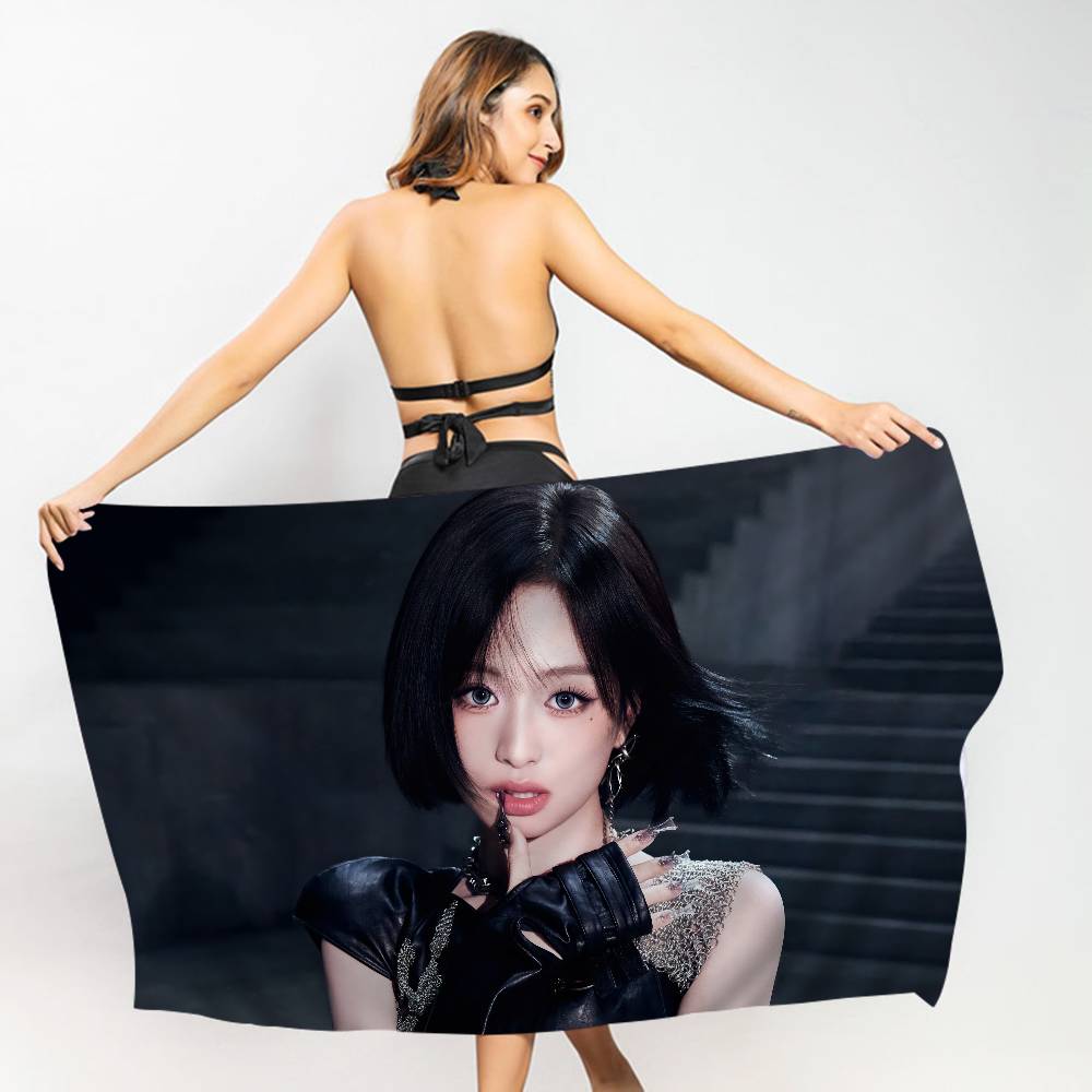 K-pop группа B-Babymonster Пляжное полотенце Цветные полотенца для ванной для девочки Микрофибра Быстросохнущее Без песка Пляж Йога Спа Тренажерный зал Бассейн