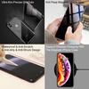 Anti Peep Magnetic Adsorption Double Sided Glass Privacy Screen Protector Metal Bumper Anti Spy Phone Case for iPhone
