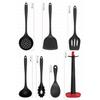 Perclass Vlt1054 Claris 7 Piece Spatula Set With Stand Black