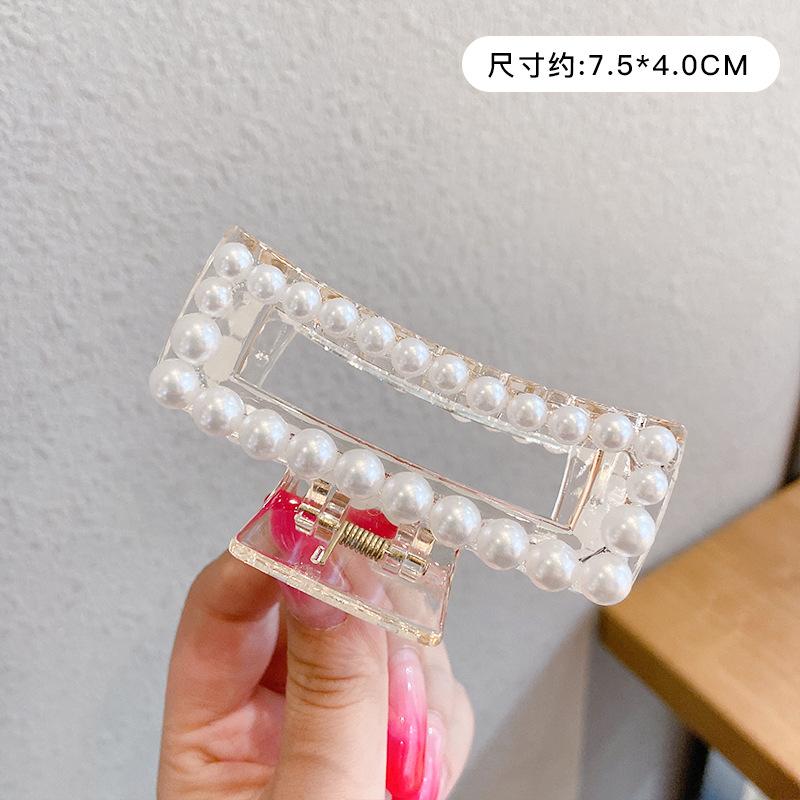 New Women Fashion Metal Geometric Hair Clips Claw Clip Large Acrylic Hair Clip Headband Hairpin Hair Crab Hair Accessories