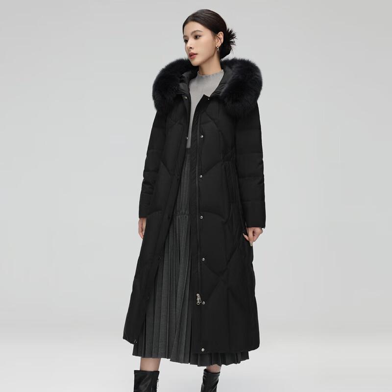 Женский длинный приталенный зимний пуховик Xuezhongfei X40146108F