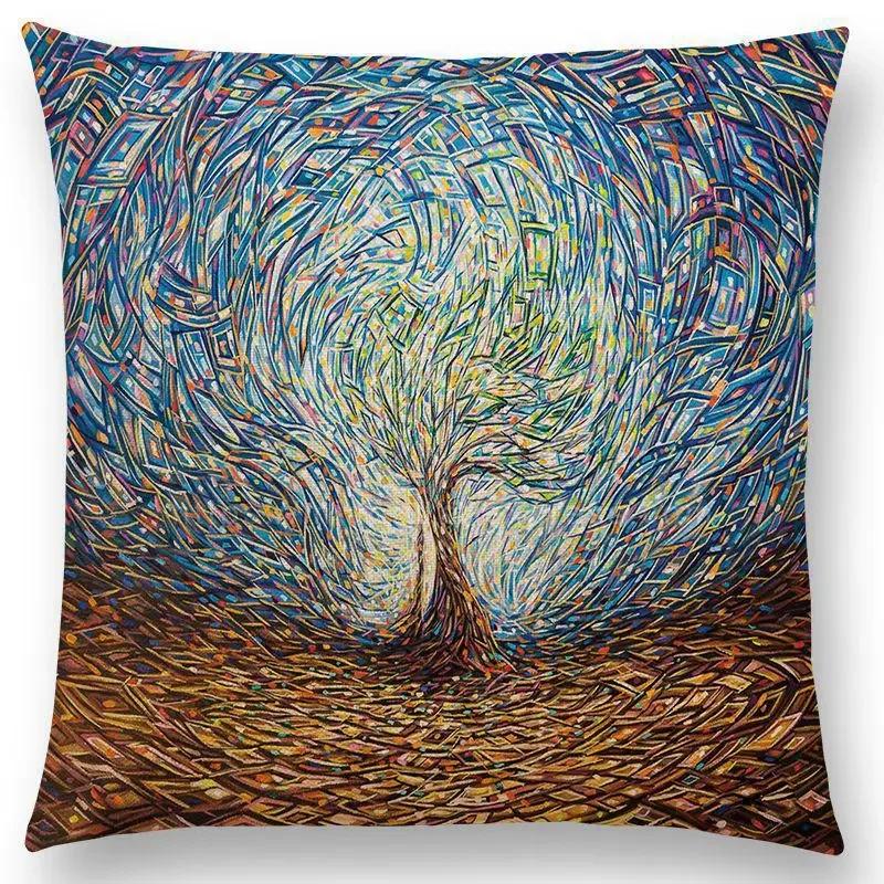 Чехол для подушки в мексиканском стиле с абстрактным рисунком, модная высококачественная декоративная наволочка, прямая поставка