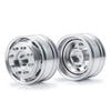TRZX 1/14 Tamiya Tractor Trailer RC Car Aluminum Front Wheel Hub Rim Upgrade Parts (2 Pieces)