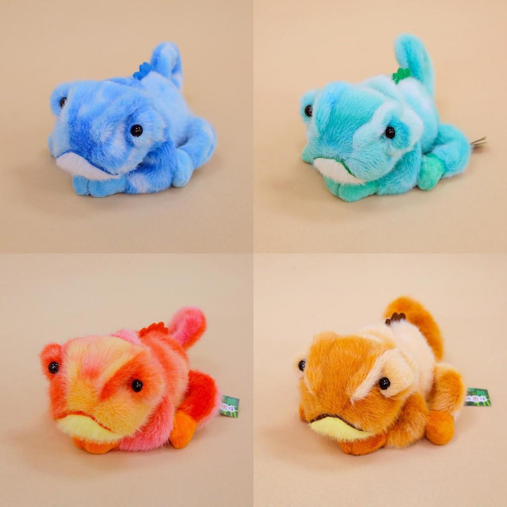 Plush Animal Keychain With Magnetic Color Changing Chameleon For Cute Gift And Decoration