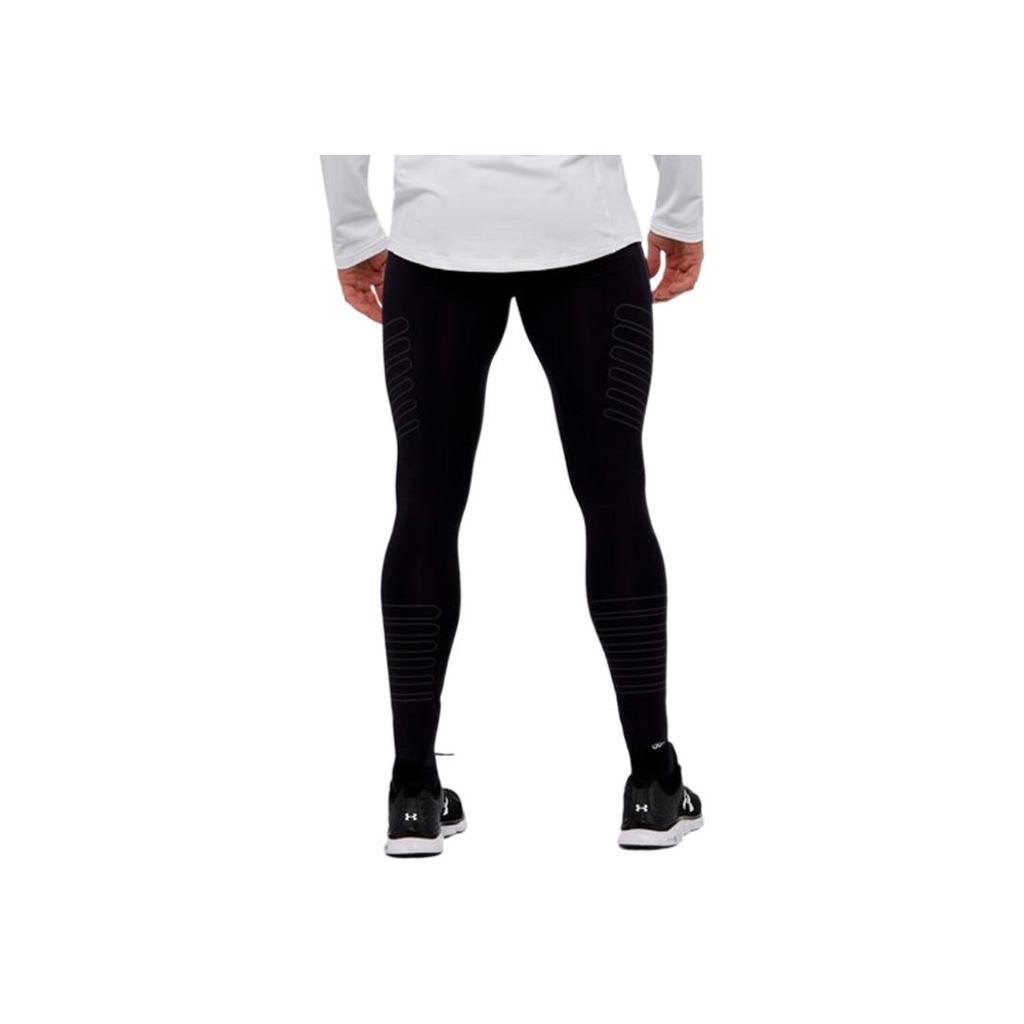 Under Armour Однотонные светоотражающие спортивные леггинсы с логотипом, мужские леггинсы, черные 1299035-001