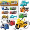 Large Collection Hanging Board Toy One Board Children'S Inertia Set Simulation Excavator Hoist Fire Truck