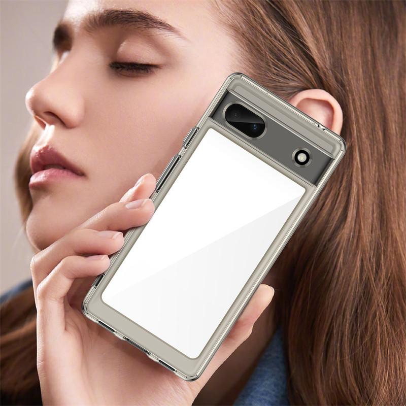 Чехол для Google Pixel 6A, чехол для Google Pixel 6A, 7A, 7, 8 Pro, роскошный прозрачный чехол для ПК, противоударный силиконовый защитный чехол для задней панели телефона