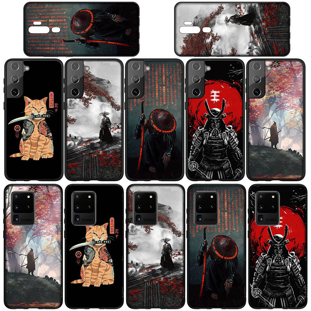 Для iPhone 16 15 Xiaomi Redmi Note 14 13 12 11 Pro Max X 8 16e Samsung Galaxy S25 S24 S23 Moto OPPO Huawei Bushido Japan чехол для телефона Samurai Ninja