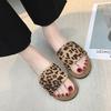 Новые женские тапочки с леопардовым принтом, женские повседневные сандалии, женские шлепанцы, летняя пляжная обувь, женские шлепанцы на плоской подошве с блестками золотого цвета
