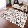 Multi-size Selection Creative Smiley Face Pattern Carpet for Living Room Bedroom Sofa Home Decor Non-slip Floor Mat Large Size