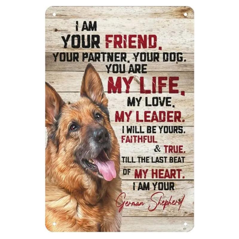 New Vintage Siamese Cat I Am Your Friend Your Partner Your Cat Funny Metal Tin Sign Wall Decor Man Cave Bar Retro Metal Vintage