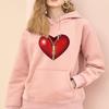Women's Fashion Hoodie Love Print Ladies Casual Sports Hoodie Girls Harajuku Pullover Long Sleeve Oversized Pocket Sweatshirt