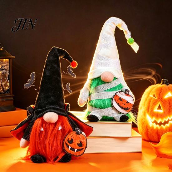 Spooky Halloween Decorations Gnome Decor, Faceless Vampire Bat Doll Figurine for Shelf Table, High-quality Decor Cute Ornament Party Home, Trick