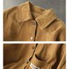 Dimanaf 2025 New Short Blouse Jacket Autumn Solid Coat Long Sleeves Buttons Pink Women
