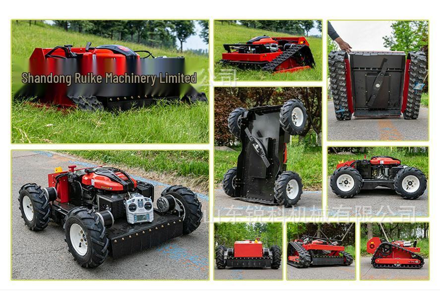 HT550B Intelligent Remote Control Gasoline Lawn Mower & Orchard Crawler