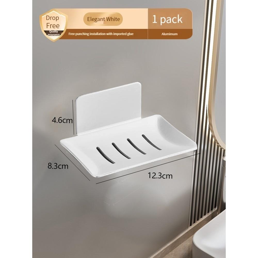 Мыльница для ванной комнаты, не требует сверления отверстий для слива, мыльница, полка для хранения в ванной комнате, бытовое настенное крепление, настенное многослойное хранение