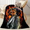 Inferno Portrait Customize Your Name Blanket Multi-purpose Customizable Blanket Comfortable Versatile for Office Bed Office Chair Picnics