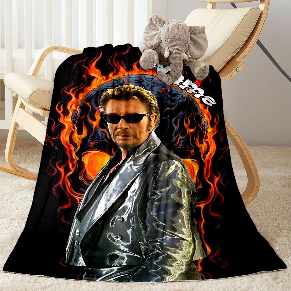 Inferno Portrait Customize Your Name Blanket Multi-purpose Customizable Blanket Comfortable Versatile for Office Bed Office Chair Picnics