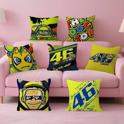 VValentino Moto Gp RRossi 46 Наволочка Подушка Обивка Диван Декоративная Подушка Декор Дома Наволочка