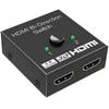 Dual HDMI 2.0 Switcher: 2 In 1 Out, 4K 2-way Distributor
