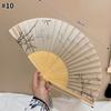 Шелковый складной веер Традиционные китайские танцевальные веера Ручной веер Портативный реквизит для выступлений Винтажный реквизит для фотосессии на свадьбе