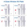 est Portable Window Kit Slide Plate Adjustable  Adaptor Wind Shield Exhaust Hose Tube Connector Air Conditioner Acssories