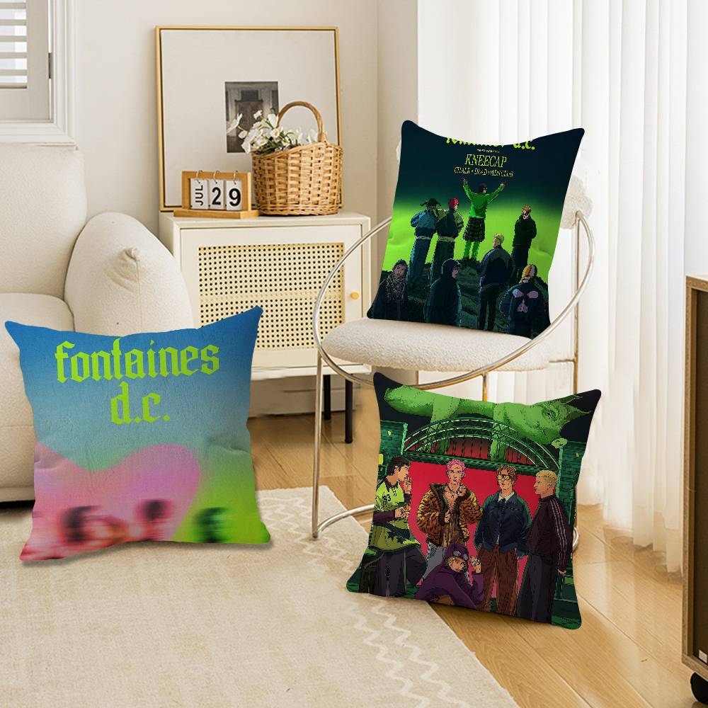 Band FFontaines DC Romance Pillow Cover Sofa Cushion Cover Home Room Decoration Children Gift