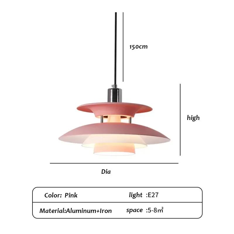 Цветная светодиодная люстра E27 датская люстра обеденный стол люстра гостиная столовая кухня коридор декоративный светильник