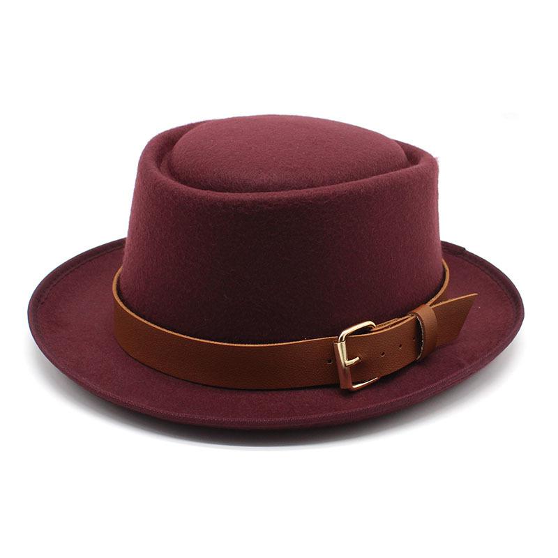 Шляпа Женская, Купольная Шерстяная Шляпа, Мужская Британская Джазовая Шляпа, Ретро Цилиндр, Женская Модная Шляпа