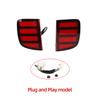 Car LED Taillight Rear Bumper Reflector Lamp For Toyota Land Cruiser LC200 2008 - 2015 Brake Light turn signal fog lamp