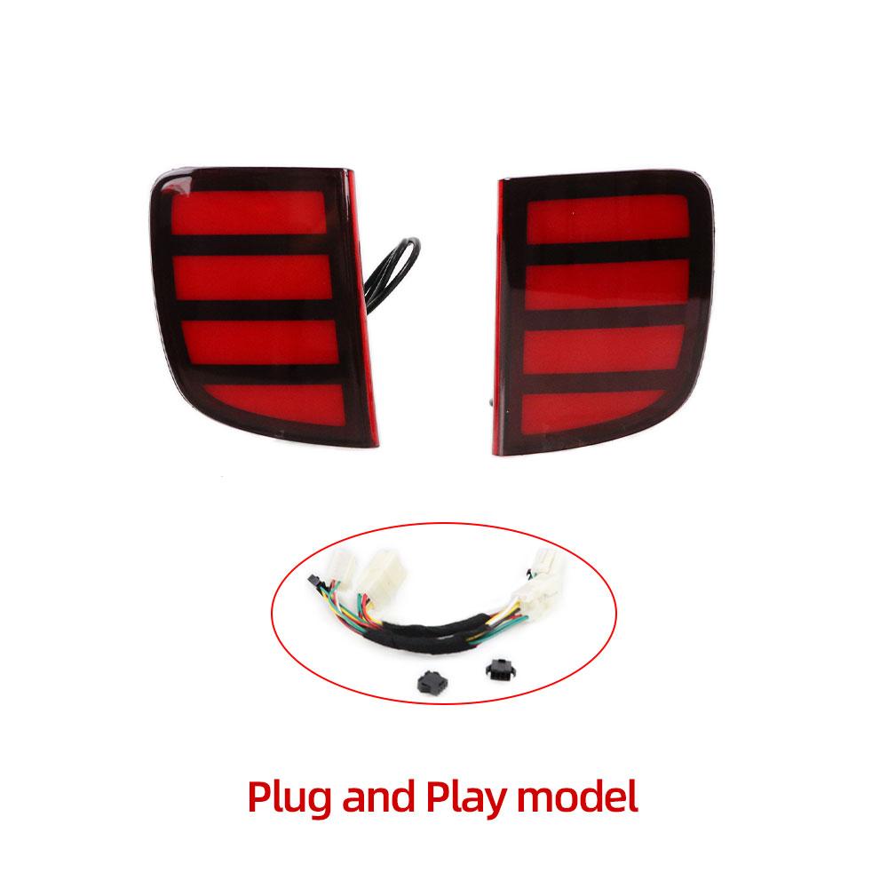 Car LED Taillight Rear Bumper Reflector Lamp For Toyota Land Cruiser LC200 2008 - 2015 Brake Light turn signal fog lamp